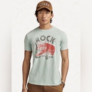 Lucky Brand B-52s Rock Lobster Graphic Tee Small Mint Green Band T-Shirt NWT